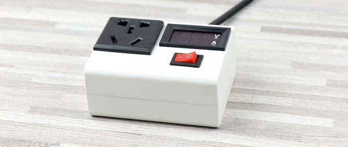 How to make an electrical extension cord with an ammeter and voltmeter