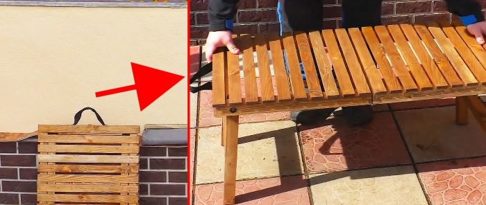 How to make a folding travel table from wood