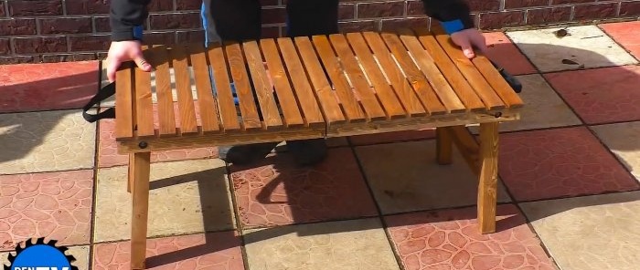 How to make a folding travel table from wood