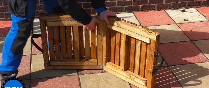 How to make a folding travel table from wood