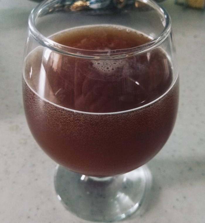 Homemade kvass from a barrel