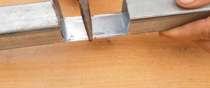 How to make a corner connection of three profile pipes without welding