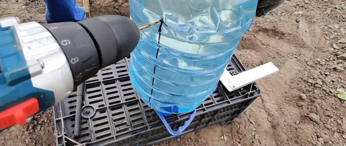 The simplest drip irrigation from a plastic bottle for a strong harvest