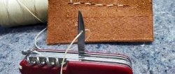 How to sew with a Swiss knife