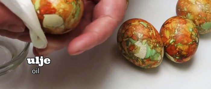 Marble dyeing eggs for Easter step by step recipe