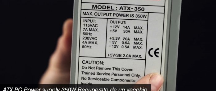 How to make a universal 025 V power supply from a computer unit