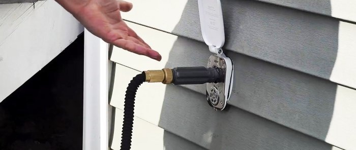 How gardeners in the 21st century make connection points for a watering hose to a water supply