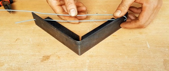 How to make a right angle from a corner without welding