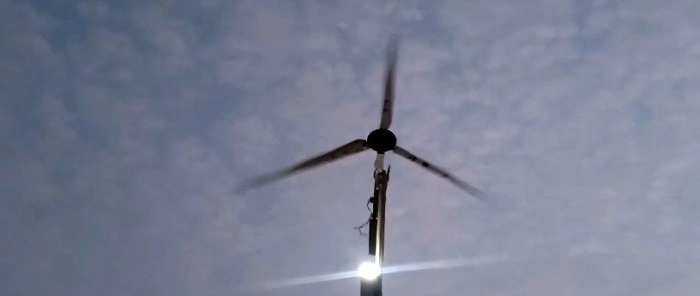 How to make a wind generator from a grinder gearbox and other junk