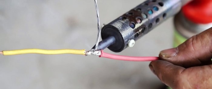 How to make a soldering nozzle for a gas torch