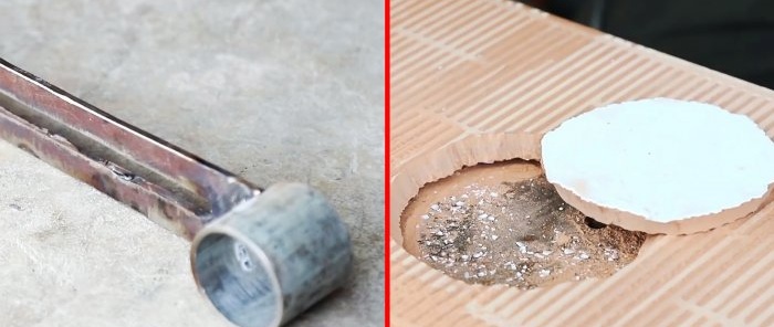 How to make a device for a drill for drilling holes in tiles of any diameter