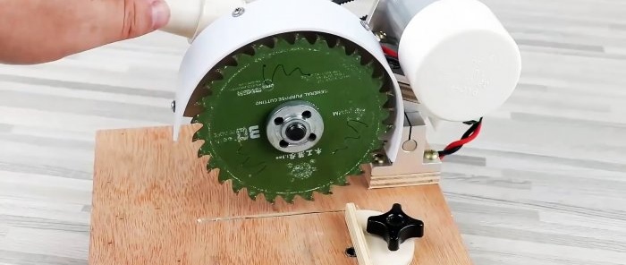 How to make a mini miter saw for wood, plastic and even metal