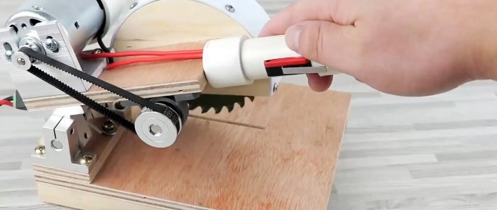 How to make a mini miter saw for wood, plastic and even metal