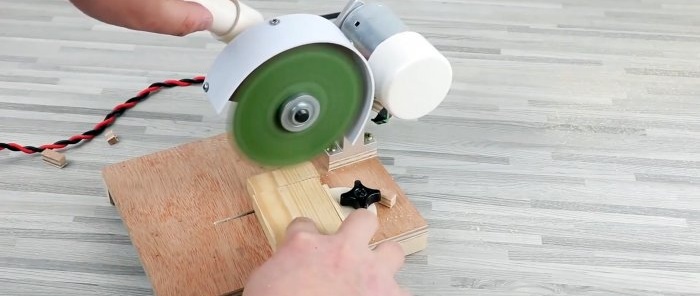 How to make a mini miter saw for wood, plastic and even metal