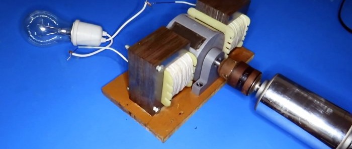 How to make a 220 V generator from transformers