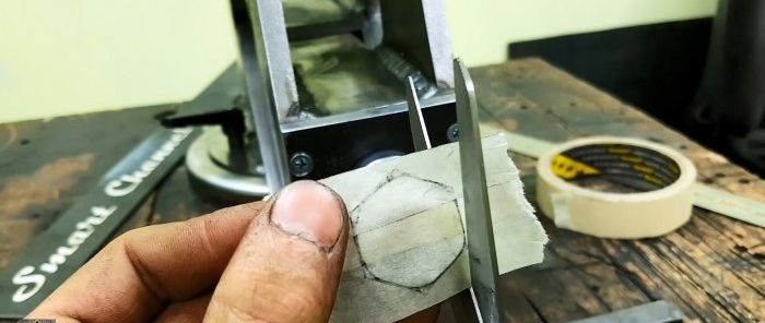 How to make a hex hole in thick steel in a garage