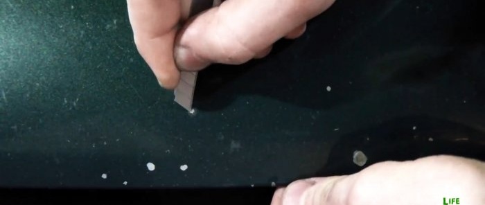 How to cheaply repair chips on a car hood