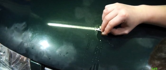 How to cheaply repair chips on a car hood