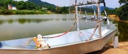 How to make an air-powered boat with 8 low-power electric motors