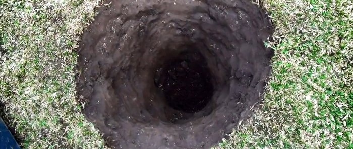 Root irrigation system made of PVC pipe with which the tree will grow 3 times faster