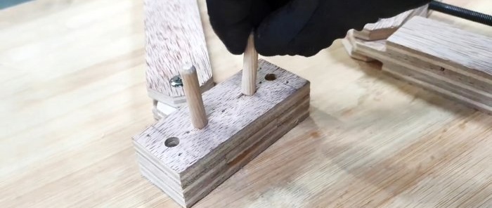 How to make a clamp for quick assembly of baguette frames driven by a screwdriver