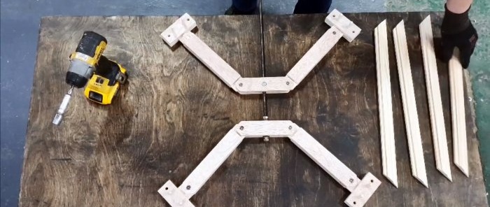 How to make a clamp for quick assembly of baguette frames driven by a screwdriver