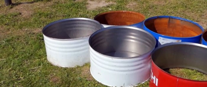 3 ideas for using metal barrels for other purposes