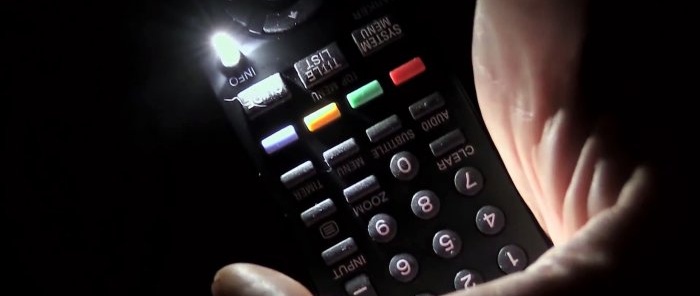 How to make button backlighting for any remote control