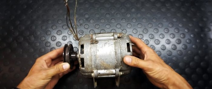 How to assemble a machine for grinding brake discs from a washing machine motor at home