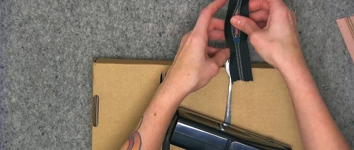 How to wind a zipper slider using a fork without any hassle