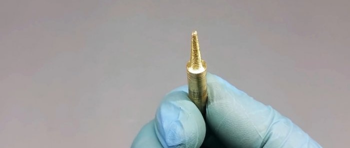 How to make a soldering iron tip from a crane without a lathe