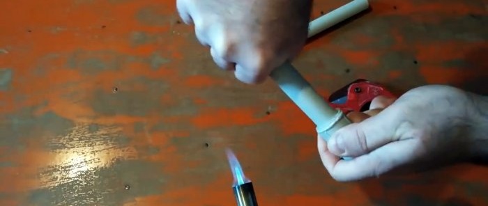 How to efficiently solder PP pipes with a gas torch without a soldering iron