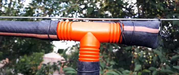 Do-it-yourself cheap watering system from PET bottles