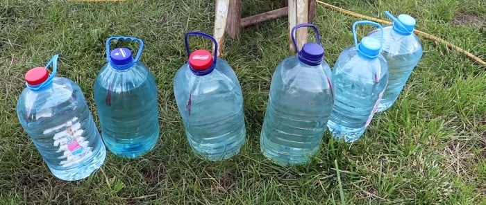 We make free, economical drip irrigation from bottles