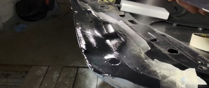 How to repair through corrosion of a car without welding and a spray gun