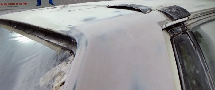 How to repair through corrosion of a car body without welding