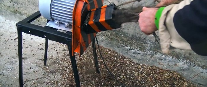 How to make a reliable wood chipper from junk