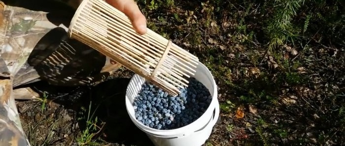 How to make a berry harvester