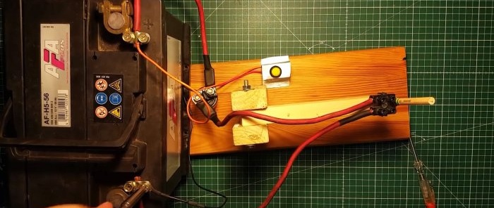 How to make a resistance welding machine from a car battery