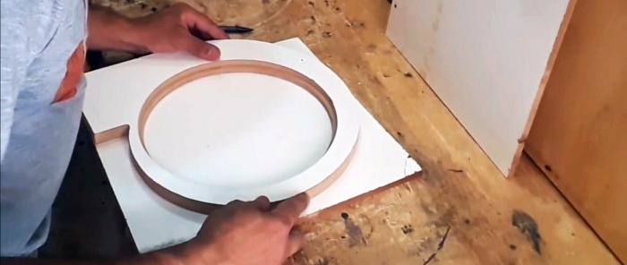 How to make a radial fan for a workshop hood from plywood and a washing machine motor