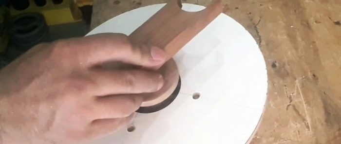 How to make a radial fan for a workshop hood from plywood and a washing machine motor