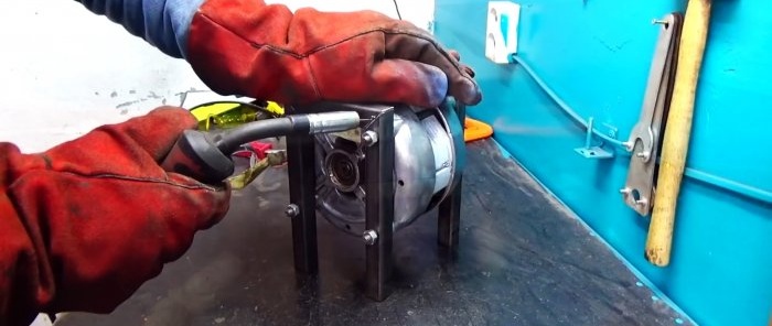 How to make a grinding machine from an old stripper engine