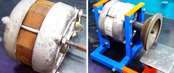 How to make a grinding machine from an old stripper engine