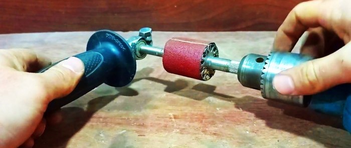 How to make a useful grinding attachment from a burnt-out engine armature