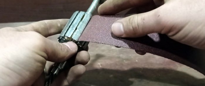 How to make a useful grinding attachment from a burnt-out engine armature