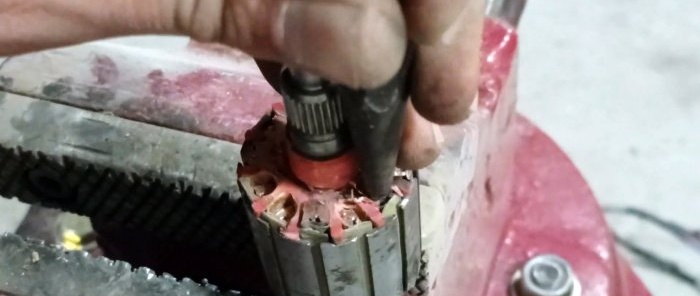 How to make a useful grinding attachment from a burnt-out engine armature