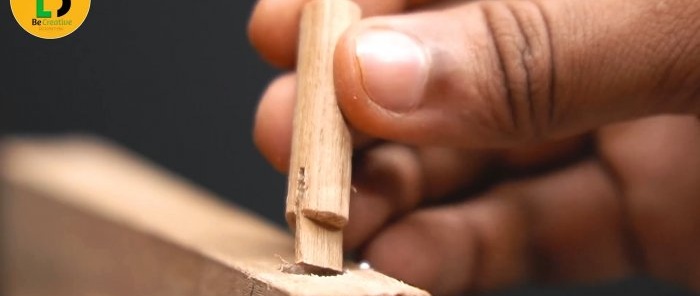 How to install a dowel that cannot be pulled out