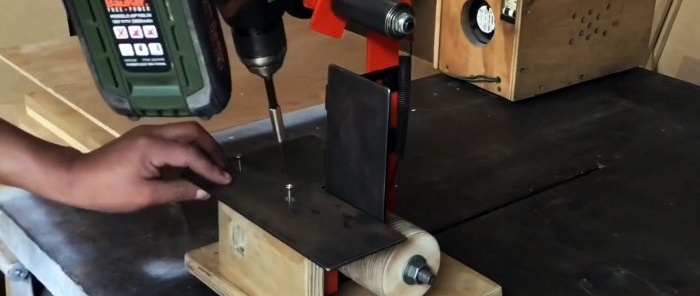 How to make a belt sander based on a washing machine motor