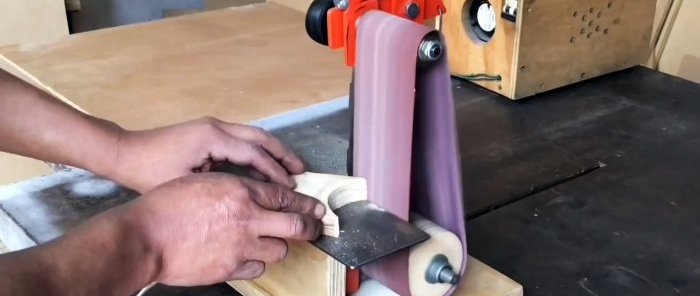 How to make a belt sander based on a washing machine motor