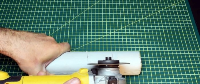 How to make a sealant gun for a screwdriver from a PVC pipe